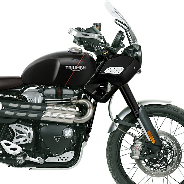 Triumph Scrambler 1200XC 1200XE サイドパネル ウィンドスクリーンキット Gloss Black UNIT GARAGE  人気の春夏