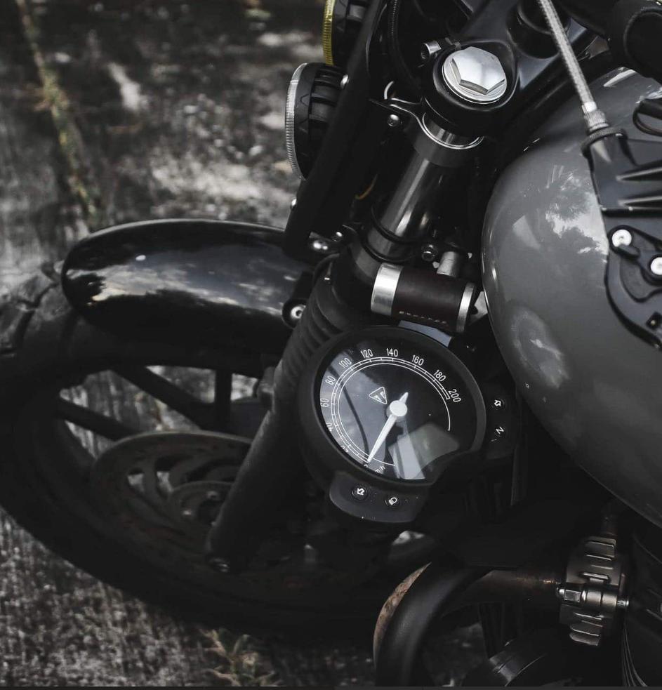ラッシュカスタム(Rush Kustom)トライアンフ 水冷 16- スピードメーターサイドマウントブラケット Omega Racer|モトパーツ 店