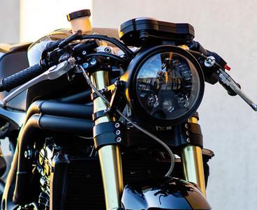 MOTODEMIC EVO-S LED ヘッドライト Speed Triple 05-10 グラファイト