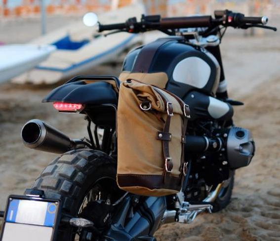 BMW RnineT 純正右サイドバック　14L 楽天市場】BMW純正 サイド バッグ 右 エディション レザー