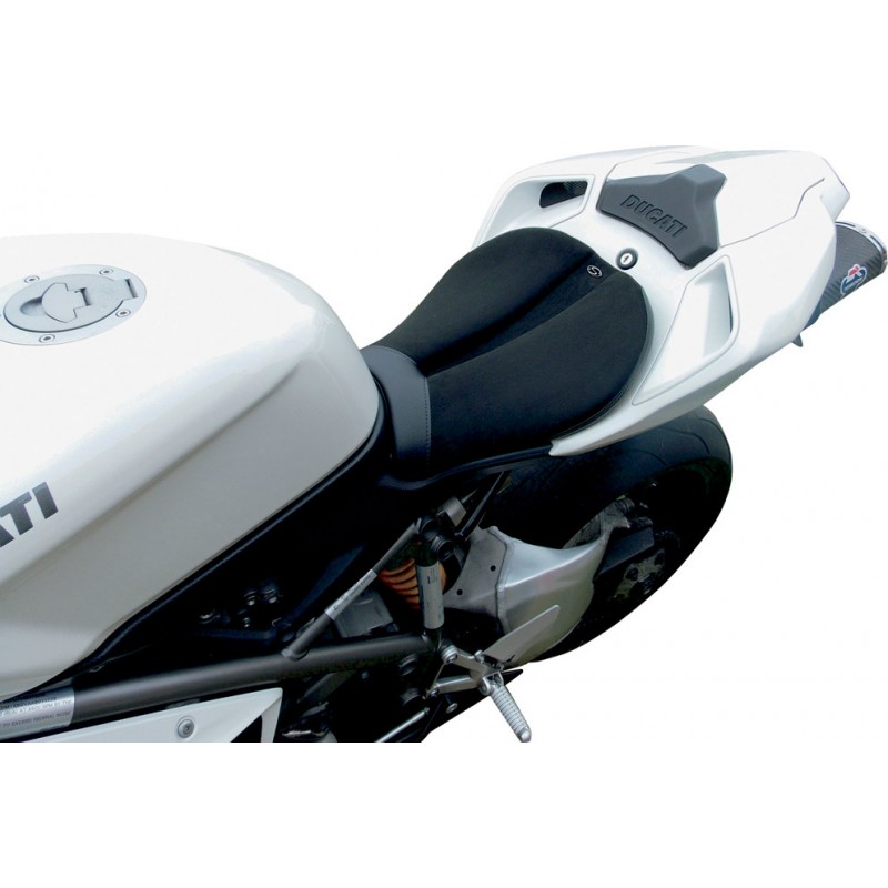 SADDLEMEN GEL-CHANNEL スポーツバイクシート スエード Ducati 848/848S 1098/1098S 1198/1198S 2008～2013年｜モトパーツ　店