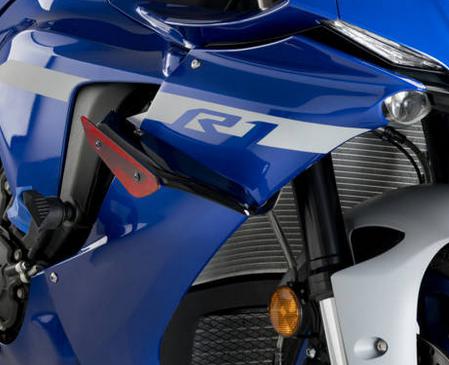 Puig(プーチ) ウイングレット・ダウンフォース・スポイラー・YZF-R1・15-・レッド