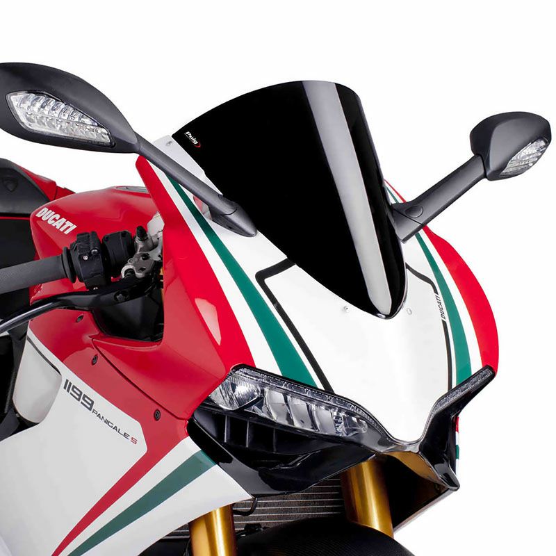 プーチ(Puig) レーシングスクリーン/R-RACER ブラック DUCATI 899/1199 パニガーレ 5990N