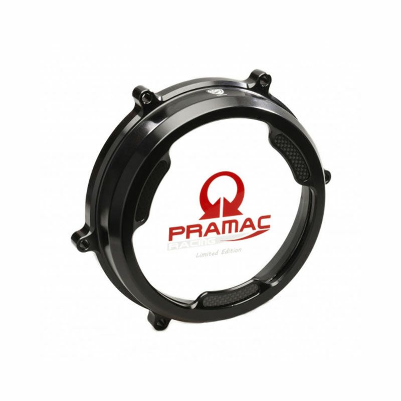 CNC Racingクラッチオイルバスクラッチカバー PRAMIC RACING リミテッドwithカーボン/ブラック パニガーレ CA201BPR｜モトパーツ　店