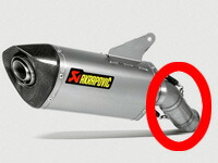 Akrapovic (アクラポヴィッチ) リンクパイプ・チタン・ハイパーモタード・13-18