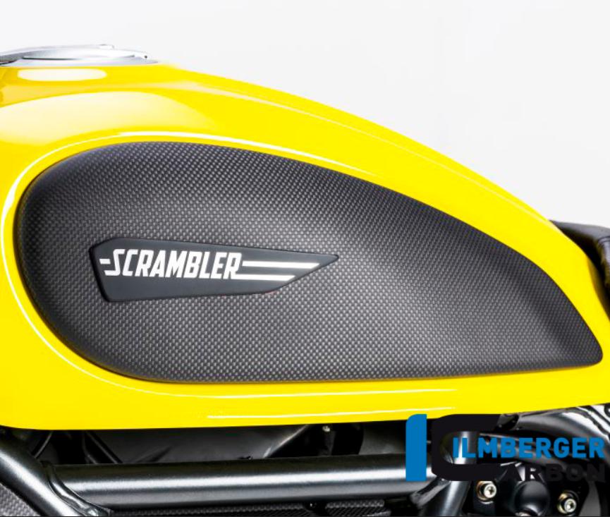 DUCATI スクランブラー カーボン タンクカバー 左 マット イルムバーガー