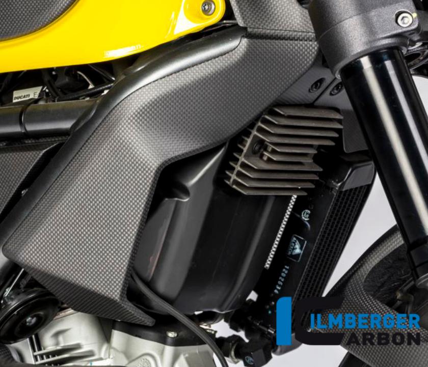 カーボン ラジエーターカバー 右 マット DUCATI スクランブラー(Scrambler Icon 15-/Classic 15-/Desert Sled 19-/Full Throttle 15-/Sixty 2 16-)