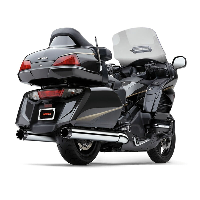 COBRA スリップオンマフラー with デュアルカットチップ クローム GL1800 ゴールドウィング/F6B｜モトパーツ　店