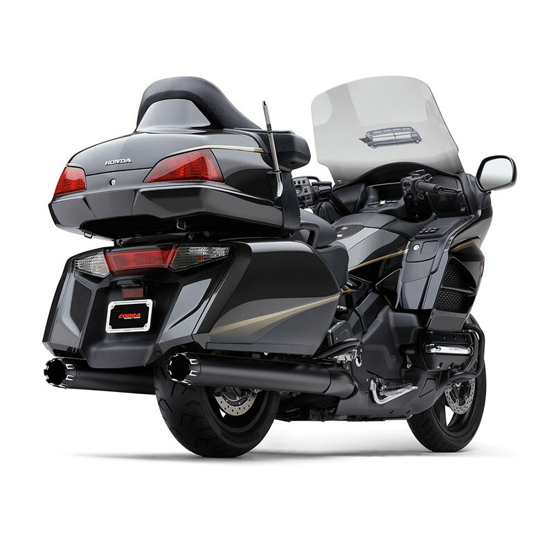 COBRA スリップオンマフラー with デュアルカットチップ ブラック GL1800 ゴールドウィング/F6B