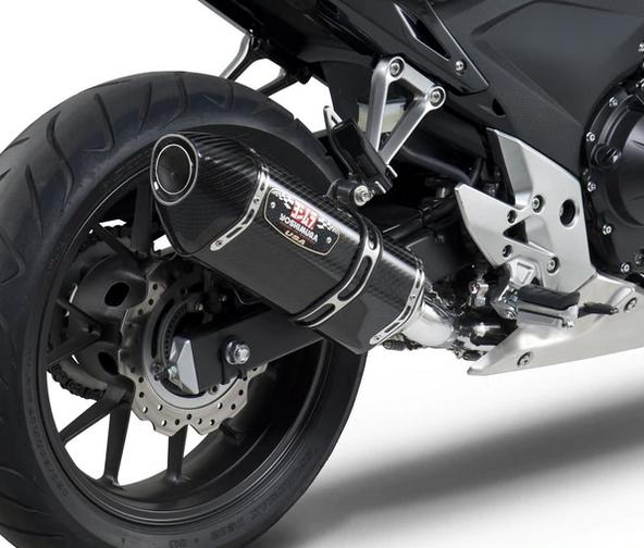 CBR500R/CB500F 13-15 R-77 スリップオンマフラー カーボン ヨシムラUSA｜モトパーツ　店