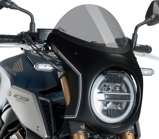 cb650rプーチPuig レトロフェアリング  CB650R CB1000R Puig Puig(プーチ) レトロフェアリング ダークスモーク/ブラック