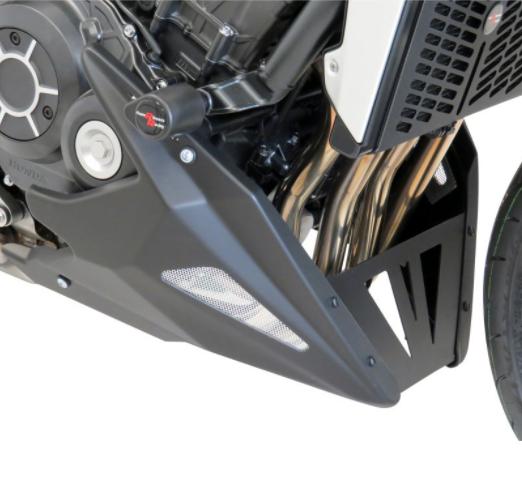 CB1000R 18-21 アンダーカウル/チンスポイラー マットブラック/シルバーメッシュ ホンダ POWERBRONZE｜モトパーツ　店 27,885円