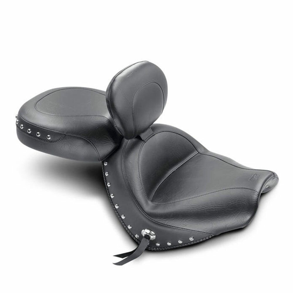 MUSTANG ワイドツーリングシート With Driver Backrest (Studded) VT1300C