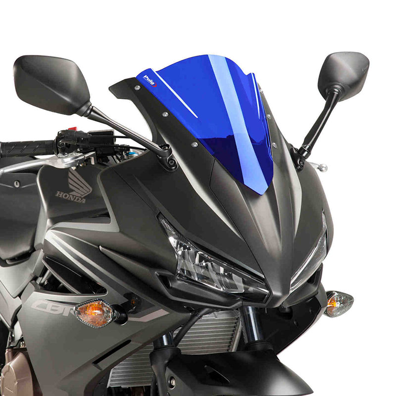プーチ(Puig) レーシングスクリーン ブルー CBR500R 16- 8903A｜モトパーツ　店