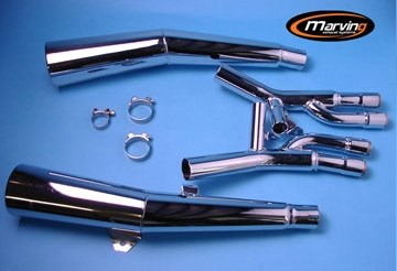 マービング(Marving) デュアルマフラー Master クロム EU公道走行認可 CB750 H/2135/BC