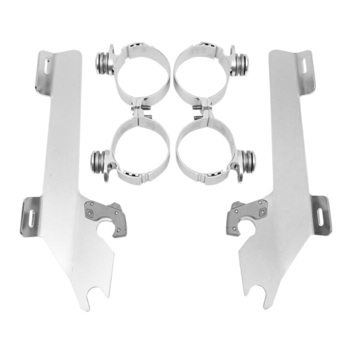 MEMPHIS SHADES トリガーロックマウントキット for バットウィングフロントカウル フェアリング ポリッシュ VTX1800N/R/S/T 02-08