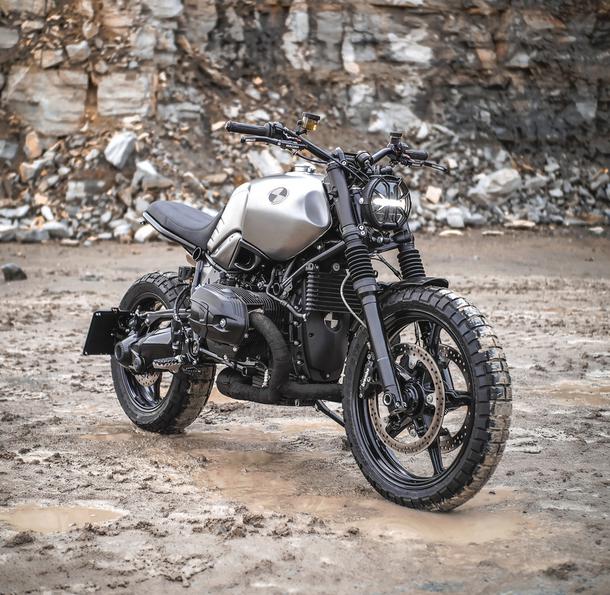 BMW RnineT 14- シルバー エアインテークカバー リング Dkdesign