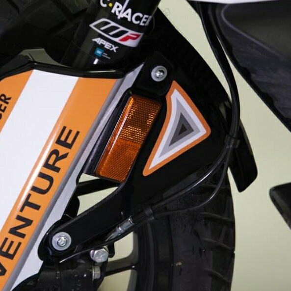 KTM 390アドベンチャー フロントサイドカウル ブラック C