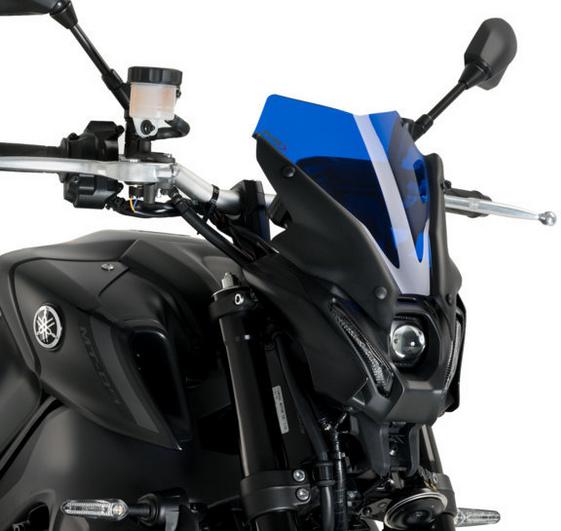 MT-09 2021- スクリーン ウインドシールド スポーツ ブルー プーチ｜モトパーツ　店