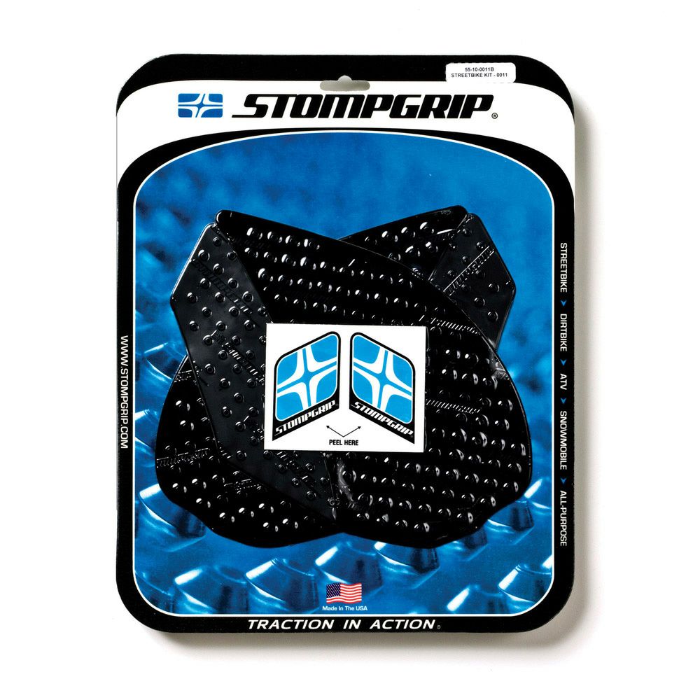 STOMPGRIP トラクションパッド (タンク)キット FZ8/フェザー8 (ブラック)