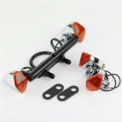 グッズ(GOODS) ダウンマウントステー ウインカーキット(ショート)　ダイアモンド SR400/500｜モトパーツ　店