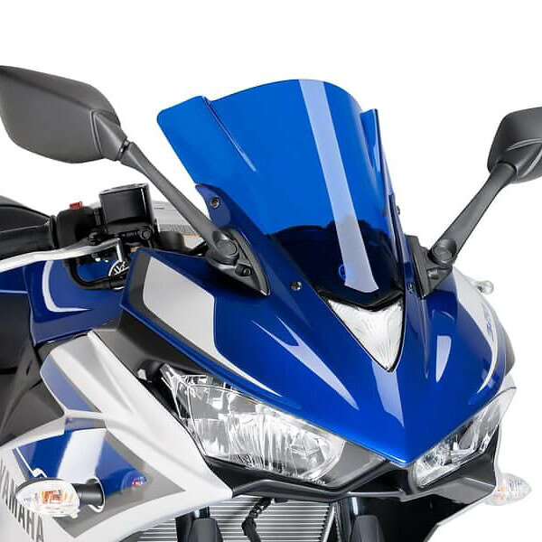 プーチ(Puig) レーシングスクリーン ブルー YZF-R25/R3 7649A|モトパーツ 店
