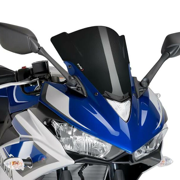 プーチ(Puig) レーシングスクリーン カーボンパターン YZF-R25/R3 7649C
