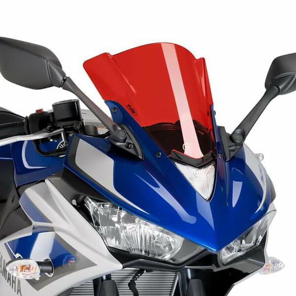プーチ(Puig) レーシングスクリーン レッド YZF-R25/R3 7649R|モトパーツ 店