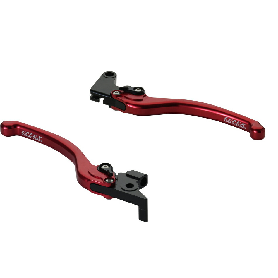 ヤマハ MT-07、テネレ700 スムースフィットレバーセット(レッド) ブレーキレバー/クラッチレバー EFFEX