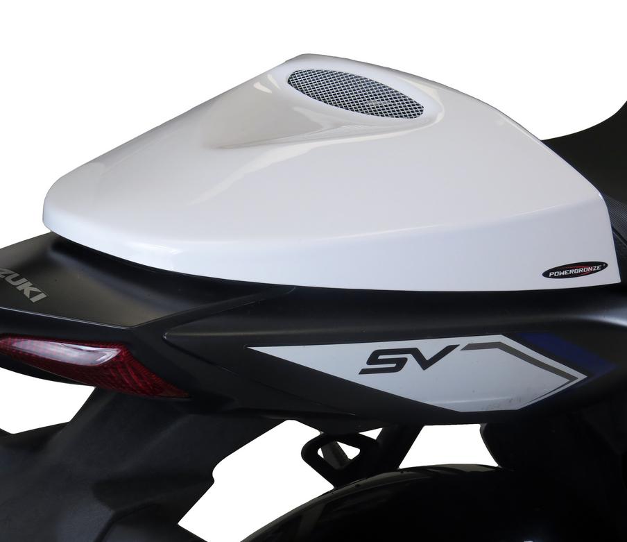 SV650 シート カウル ホワイト シルバーメッシュ POWERBRONZE