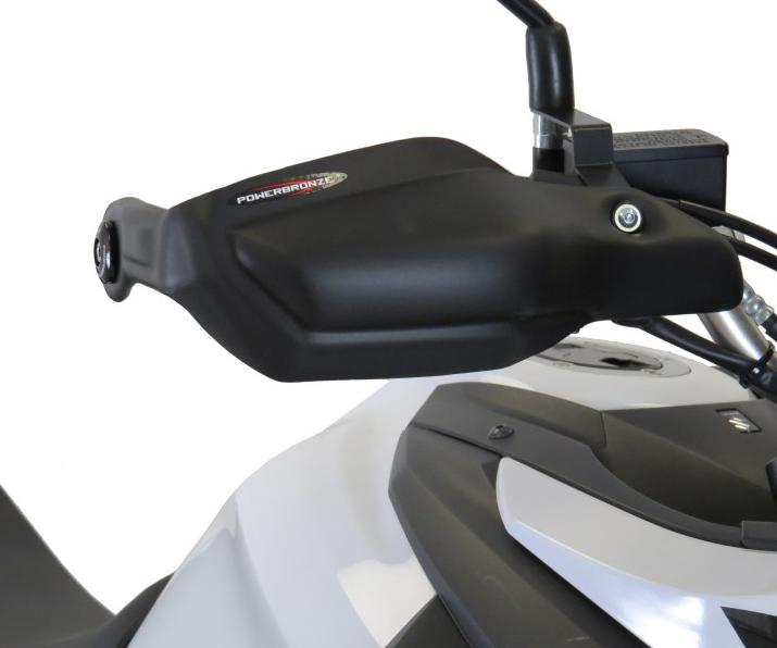 POWERBRONZE ハンドガード マットブラック 左右ペア スズキ V-STROM650｜モトパーツ　店