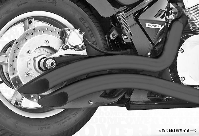 Freedom Performance シャープカーブラディウス マフラー セラミックブラック ブルバード C109 05-16｜モトパーツ　店