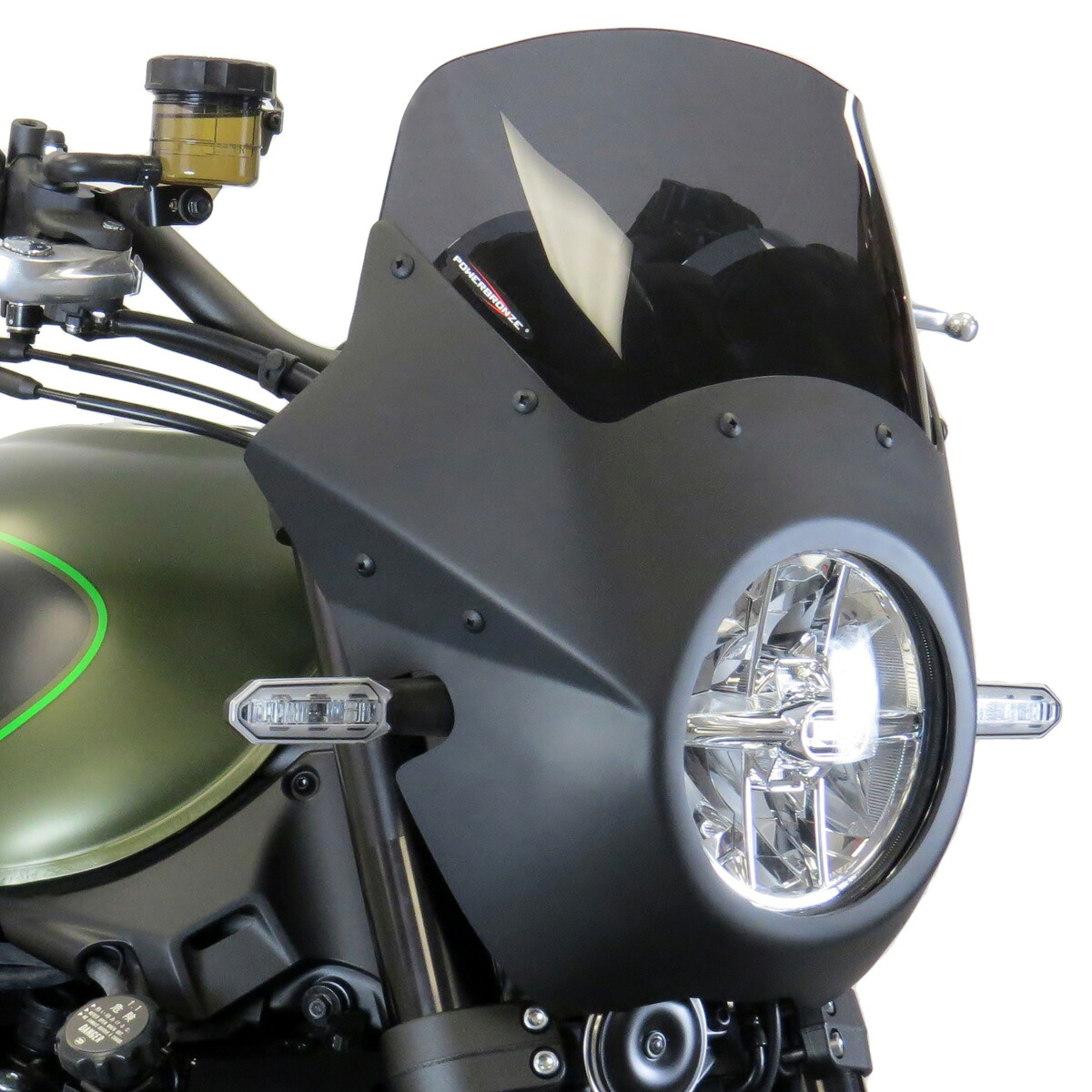 Kawasaki Z900RS LANCER フロントカウル フェアリング マットブラック POWERBRONZE