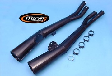 マービング(Marving) デュアルマフラー Master ブラック EU公道走行認可 GSX750 カタナ S/2044/NC｜モトパーツ　店