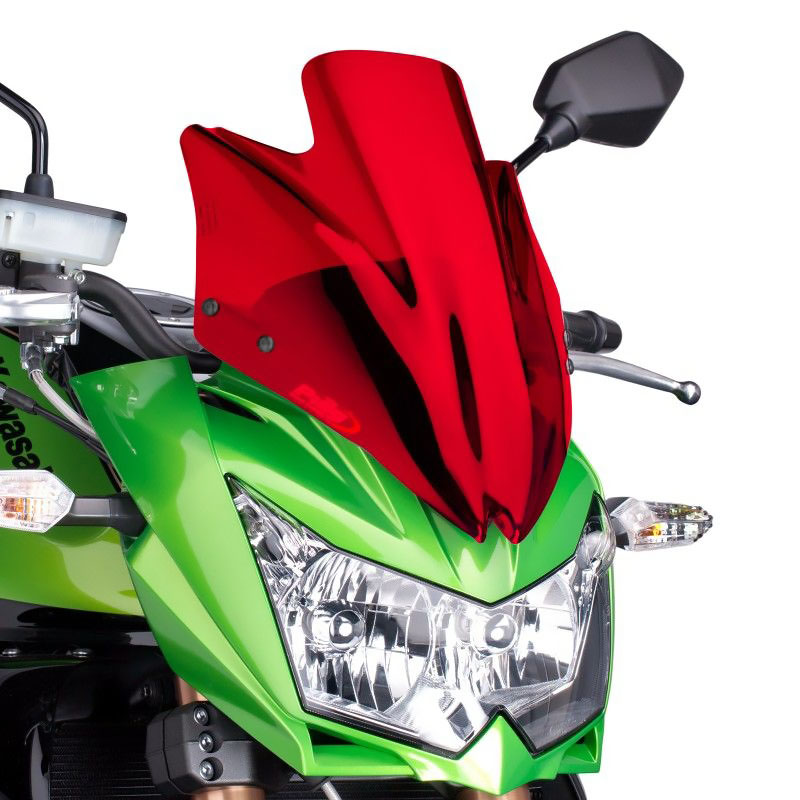 プーチ(Puig) スポーツスクリーン レッド Z750 07-12 4523R｜モトパーツ　店