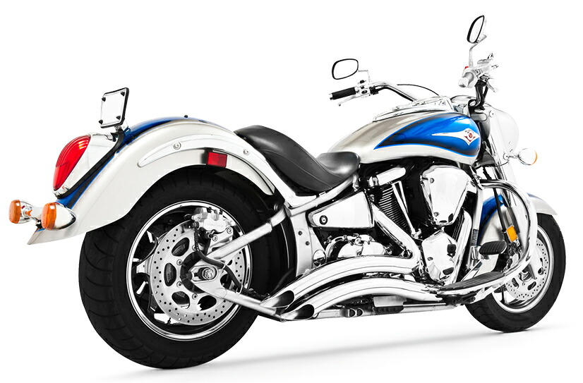 Freedom Performance シャープカーブラディウス マフラー クローム バルカン2000 04-16|モトパーツ 店