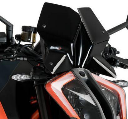 プーチ(Puig) New Generation Sport スクリーン KTM 1290 SUPERDUKE/R 20- ブラック
