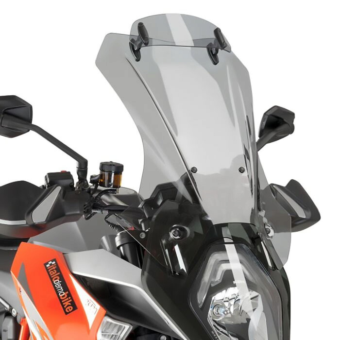 プーチ(Puig) ツーリングスクリーン バイザー付 スモーク 1290SuperDuke GT 16-17 8914H｜モトパーツ　店