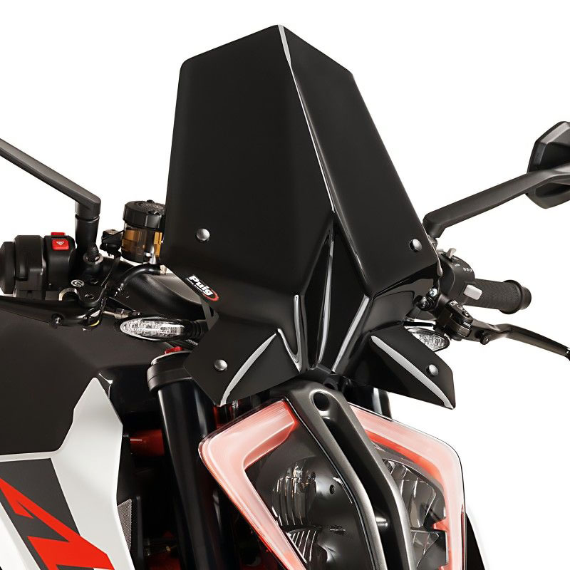 プーチ(Puig) スポーツスクリーン ウインドシールド ブラック 1290SuperDuke R 17- 9692N