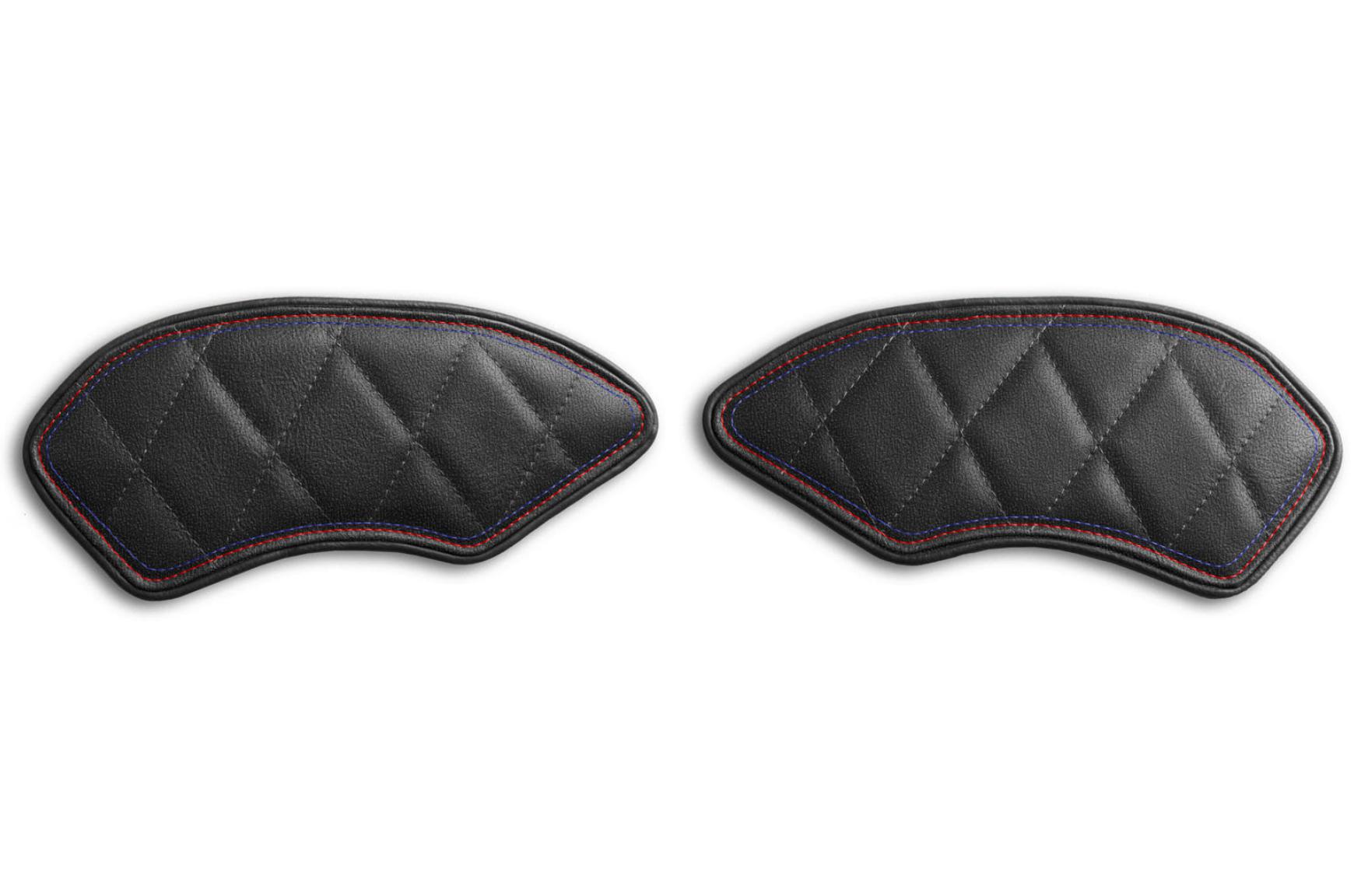BMW RnineT タンクパッド ダイヤモンドステッチ ブラック/ブルー＆レッドステッチ RAISCH