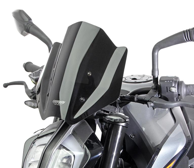 790 デューク DUKE 17- レーシング スクリーンブラック MRA