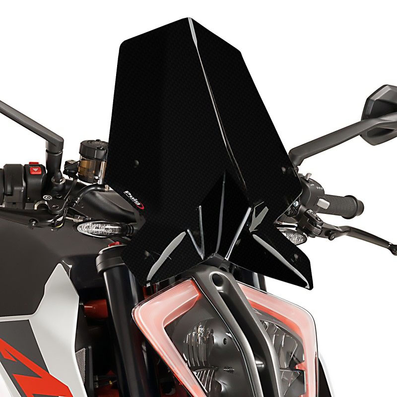 プーチ(Puig) スポーツスクリーン ウインドシールド カーボンパターン 1290SuperDuke R 17- 9692C