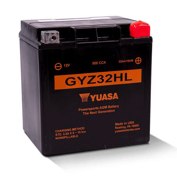 YUASA 12Vメンテナンスフリー・バッテリー（AGM） GYZ32HL / MOTO GUZZI用