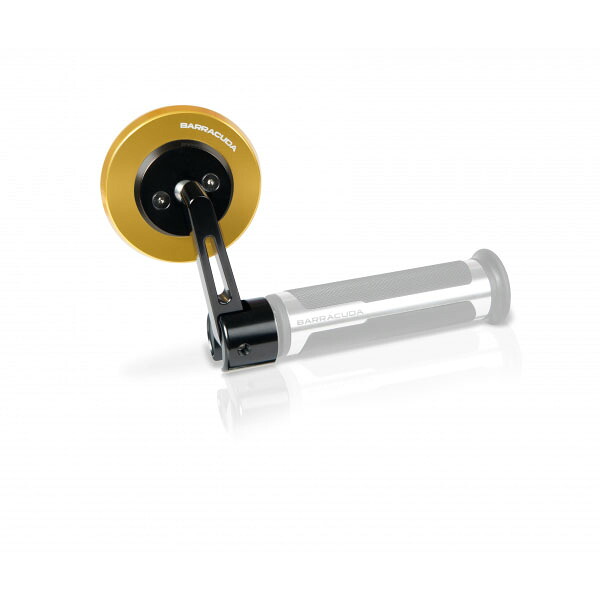 BARRACUDA 汎用バーエンドミラー SKINバーエンド ゴールド SKIN BAR END/O