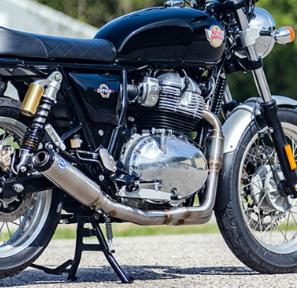 インターセプター/コンチネンタルGT650 リーガル 2-1 マフラー S&S ロイヤルエンフィールド｜モトパーツ　店