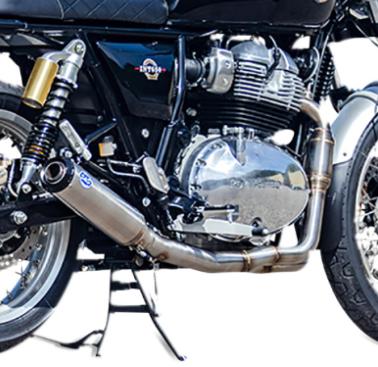 インターセプター/コンチネンタルGT650 レース 2-1フルエキ マフラー S&S ロイヤルエンフィールド