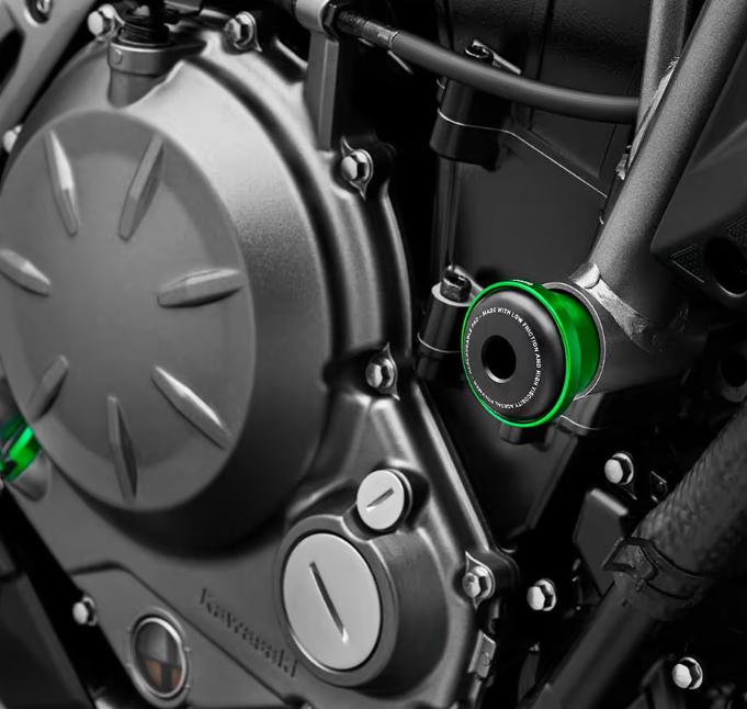 Z650 17-22 フレームスライダー グリーン SPORT R リゾマ RIZOMA