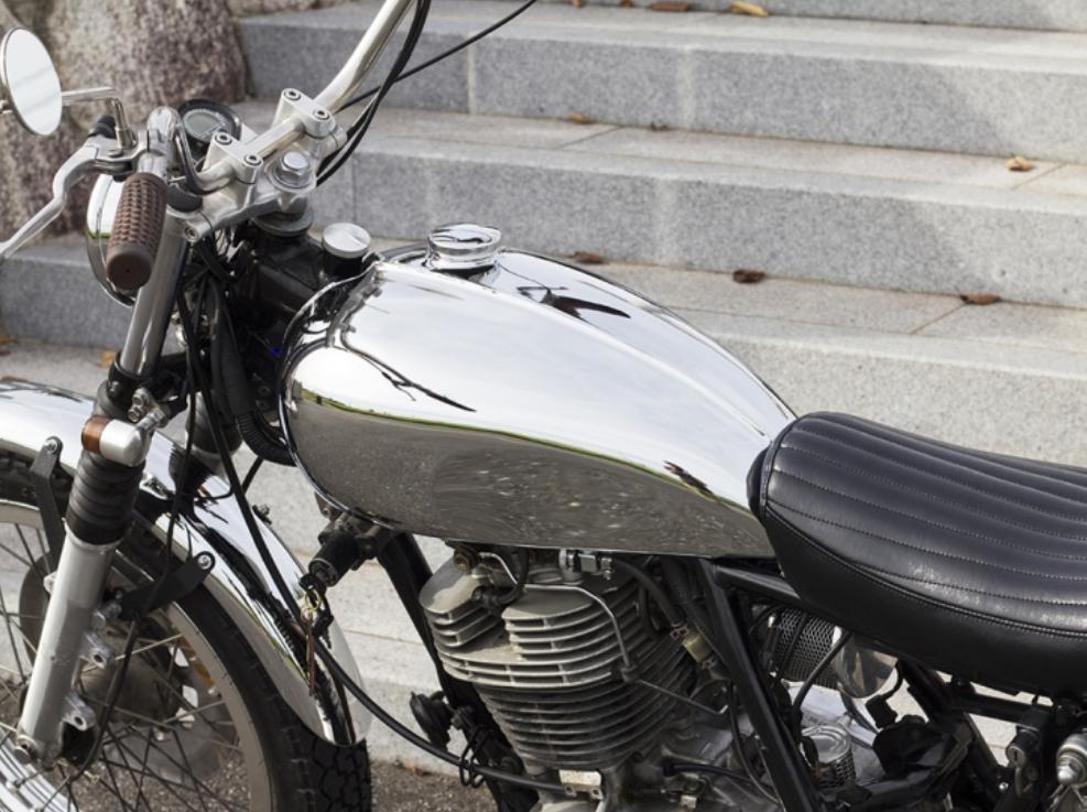ヤマハ SR400/500 ボンネビルタンクキット クローム モーターロック|モトパーツ 店