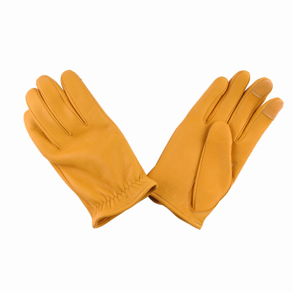 GMG グローブ アイボリー レザー GMG ディンマーケット GMG-08 DEER SKIN GLOVE レギュラー 鹿革