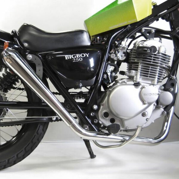 スズキ グラストラッカー/ST250 2%er ラウンドメガホンマフラー フルエキ アップ モーターロック